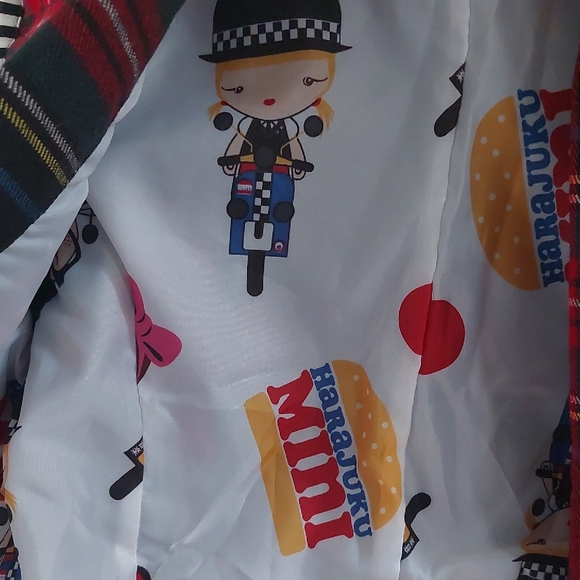 Harajuku Mini For Target Red and Blue Plaid Kids Blazer - Picture 3 of 11